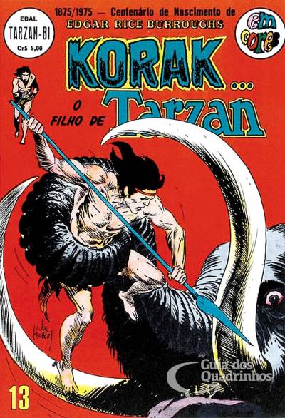 Korak O Filho de Tarzan (Tarzan-Bi em Cores) n° 13 - Ebal