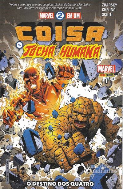 Marvel 2 em Um: Coisa e Tocha Humana n° 1 - Panini