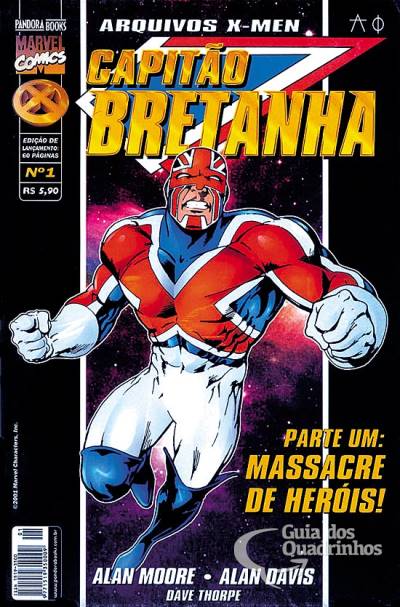 Arquivos X-Men: Capitão Bretanha n° 1 - Pandora Books