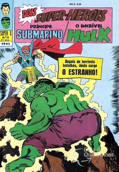 Príncipe Submarino e O Incrível Hulk (Super X) n° 13 - Ebal