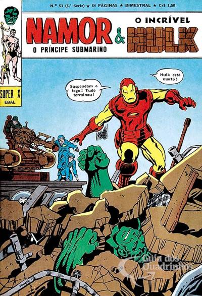 Príncipe Submarino e O Incrível Hulk (Super X) n° 53 - Ebal