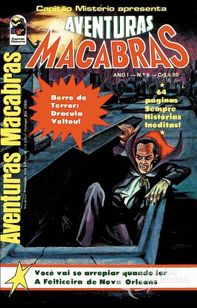 Aventuras Macabras (Capitão Mistério Apresenta) n° 8 - Bloch