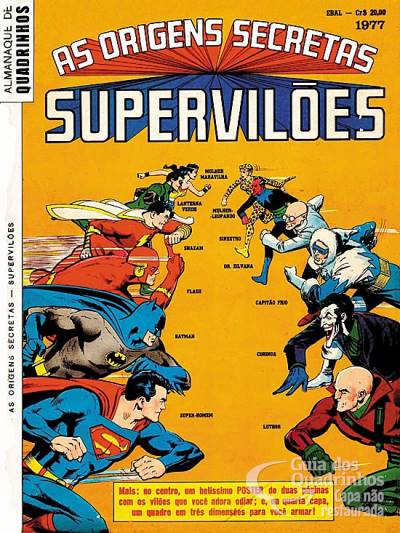 Origens Secretas, As : Supervilões (Almanaque de Quadrinhos 1977) - Ebal