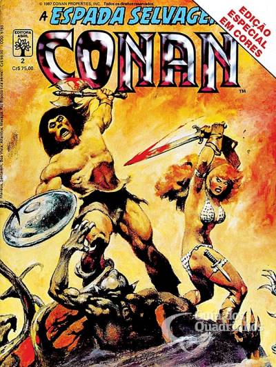 Espada Selvagem de Conan em Cores,  A n° 2 - Abril