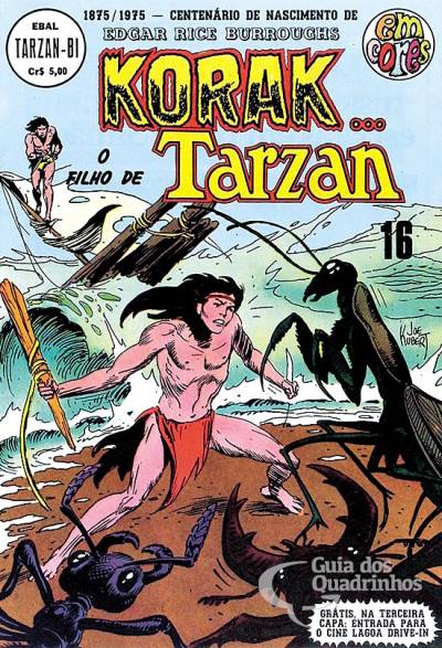 Korak O Filho de Tarzan (Tarzan-Bi em Cores) n° 16 - Ebal