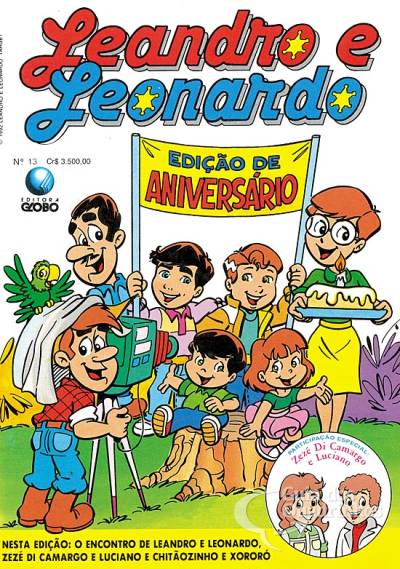 Leandro e Leonardo em Quadrinhos n° 13 - Globo