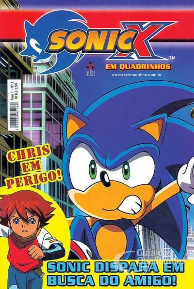 Sonic X em Quadrinhos n° 3 - On Line