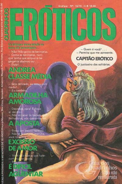 Quadrinhos Eróticos (Eros) n° 16 - Grafipar