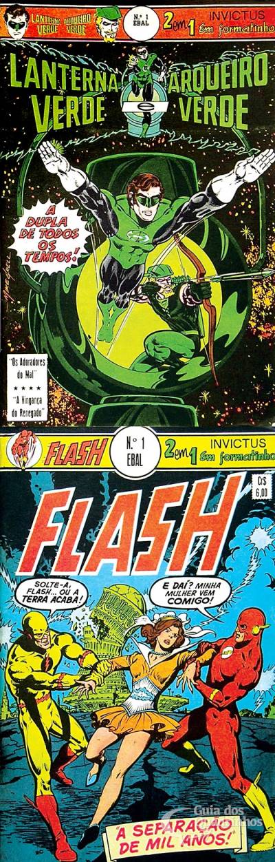 Lanterna Verde e Arqueiro Verde & Flash (Invictus 2 em 1) n° 1 - Ebal