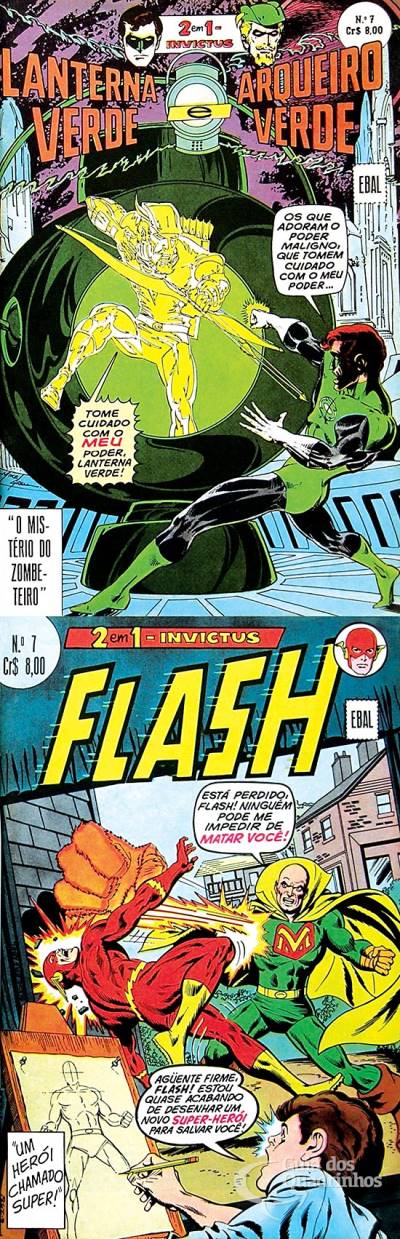 Lanterna Verde e Arqueiro Verde & Flash (Invictus 2 em 1) n° 7 - Ebal
