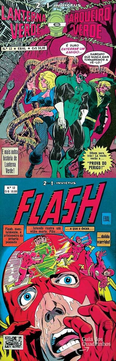 Lanterna Verde e Arqueiro Verde & Flash (Invictus 2 em 1) n° 12 - Ebal