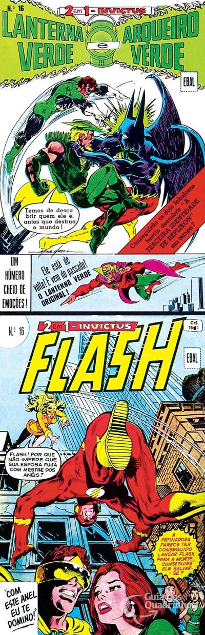 Lanterna Verde e Arqueiro Verde & Flash (Invictus 2 em 1) n° 16 - Ebal