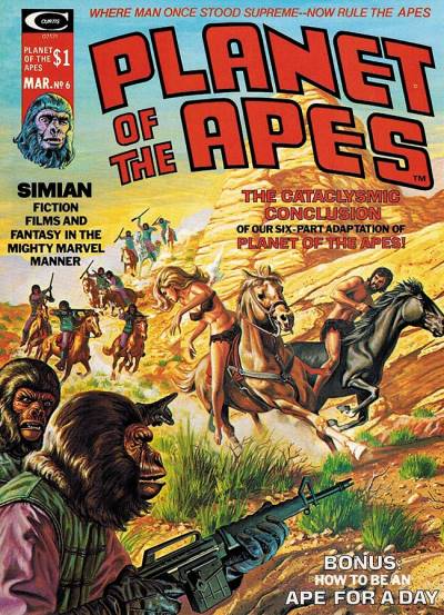 Planet of The Apes (1974)   n° 6 - Curtis Magazines (Marvel Comics)