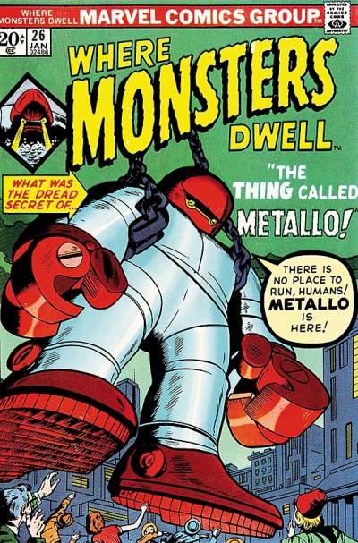 Where Monsters Dwell (1970)   n° 26 - Marvel Comics