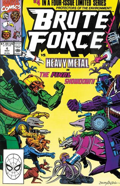 Brute Force (1990)   n° 4 - Marvel Comics