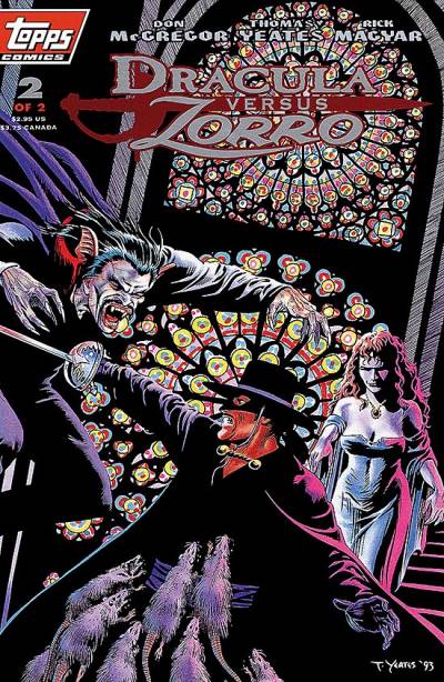 Dracula Versus Zorro (1993)   n° 2 - Topps