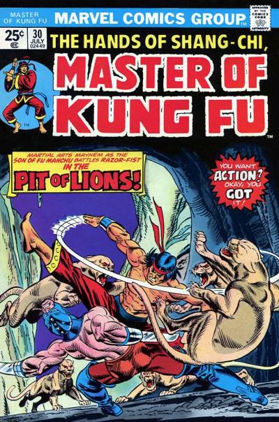 Master of Kung Fu (1974)   n° 30 - Marvel Comics