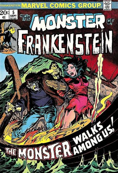 Monster of Frankenstein, The (1973)   n° 5 - Marvel Comics