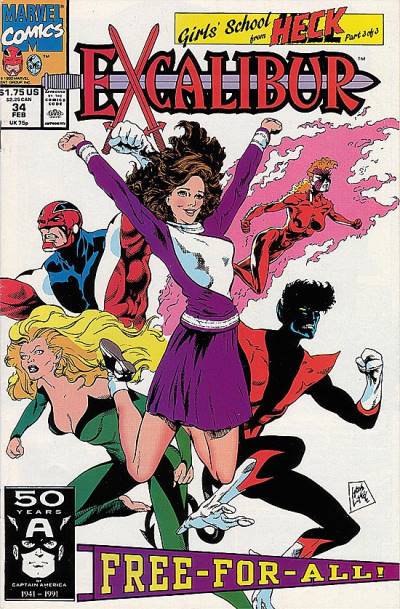 Excalibur (1988)   n° 34 - Marvel Comics