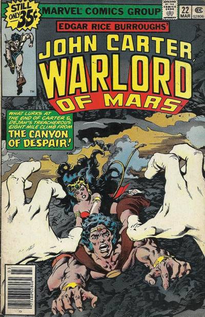 John Carter Warlord of Mars (1977)   n° 22 - Marvel Comics