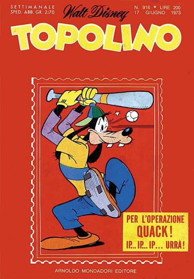 Topolino (1949)   n° 916 - Mondadori
