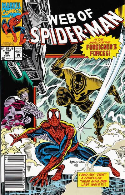 Web of Spider-Man (1985)   n° 92 - Marvel Comics