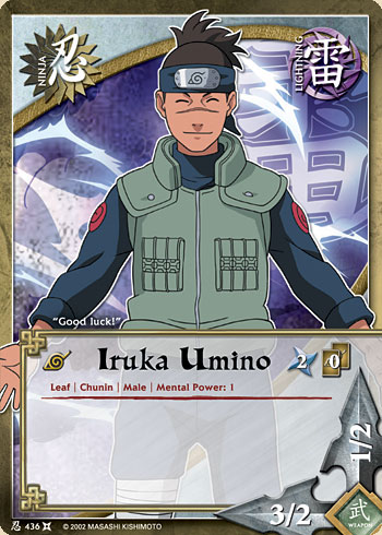 Iruka, sensei de Naruto Uzumaki atual hogake