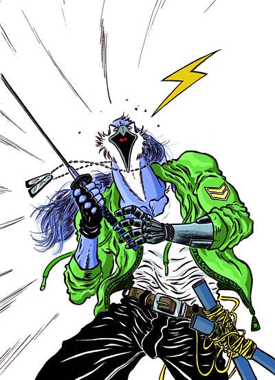 Blue Jay Samurai